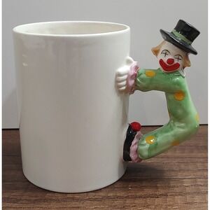 Aldon 1980 Clown Handle Mug Circus Decorade In Japan